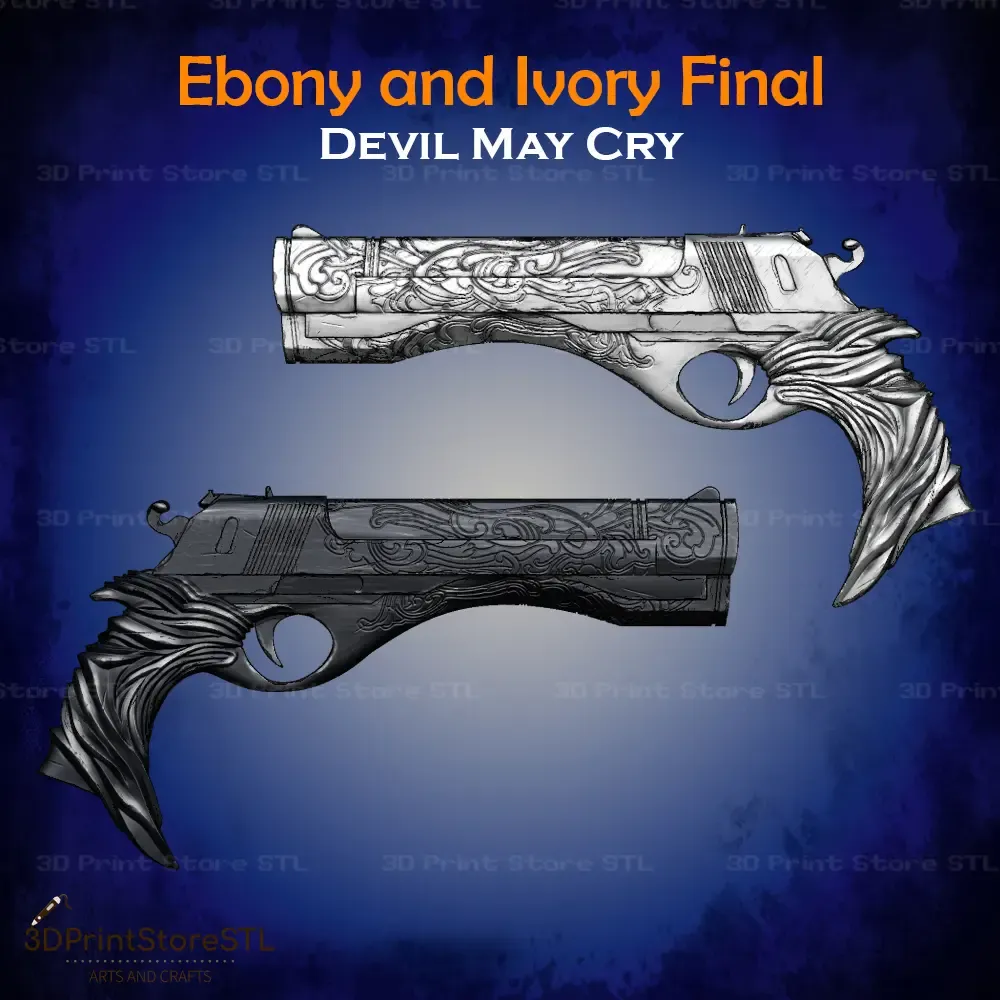 Ebony and Ivory Final Cosplay Devil May Cry - STL File