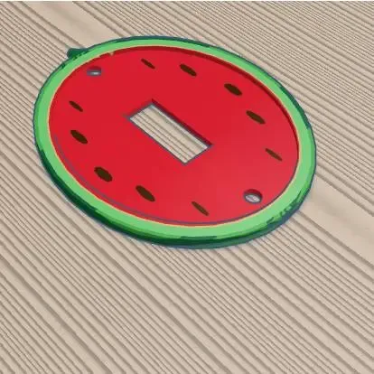 Watermelon theme light switch cover