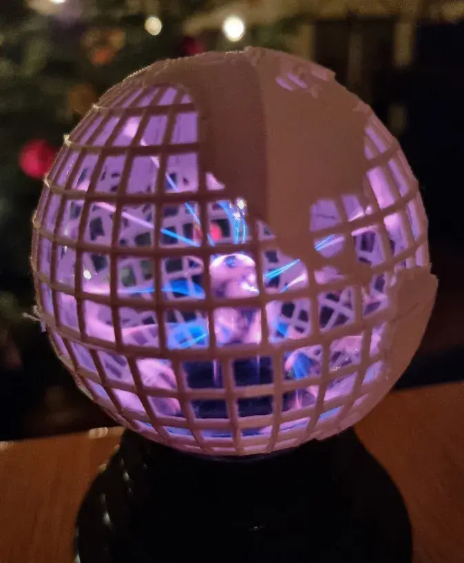 Globo terrestre al plasma