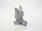 Cute Fox Figurine Chibi Animal 3D Printable-1