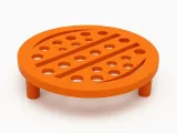 Round Planter Base Stand | Elevated Pot Holder with Drainage-0