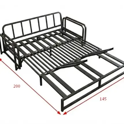 sofá cama a escala arquitectura
