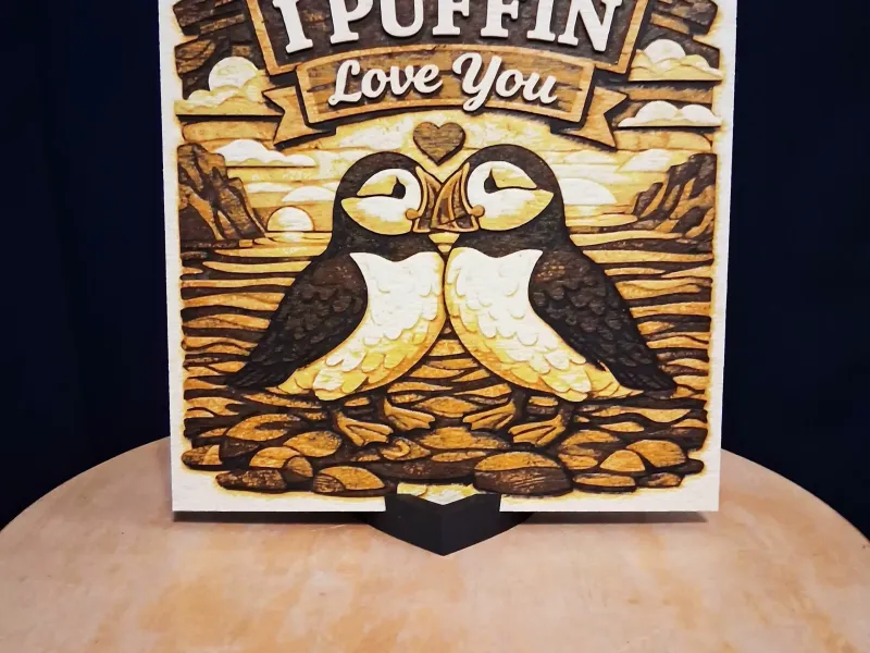 I Puffin Love You (Hueforge)