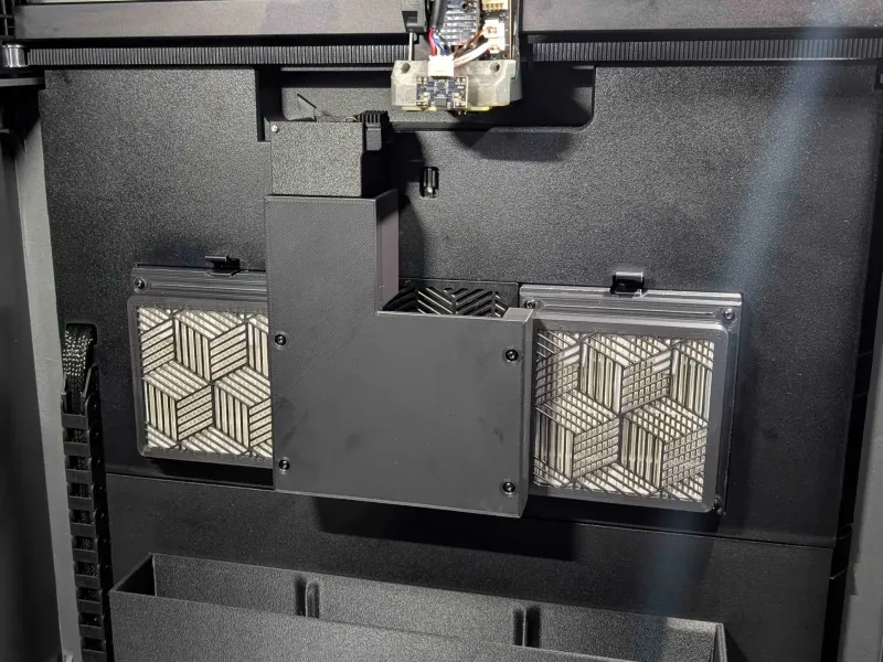 Oluk kapağı + hepa filtre kapaklı ısı saptırıcı