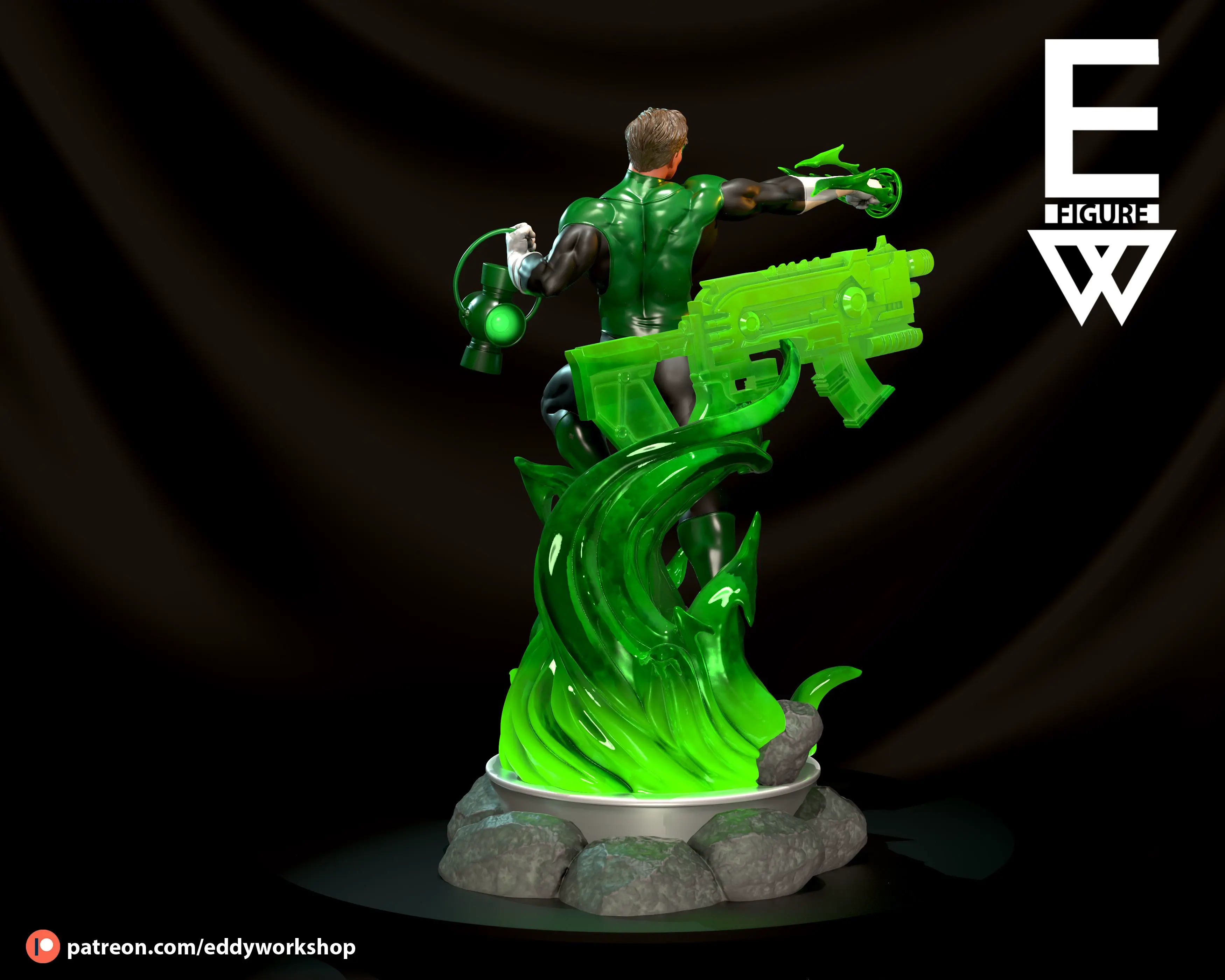 Lanterna Verde - 3D STL PRONTO PARA IMPRIMIR