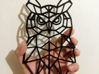 owl oragomi 2d model