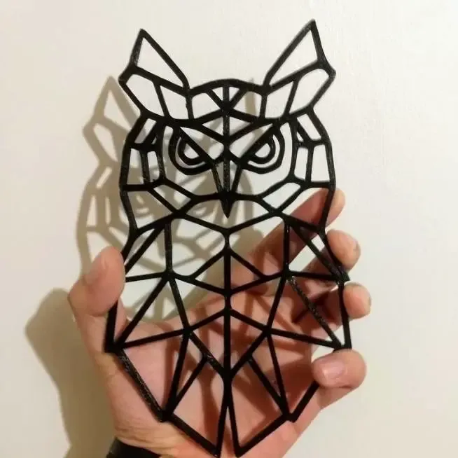 owl oragomi 2d model