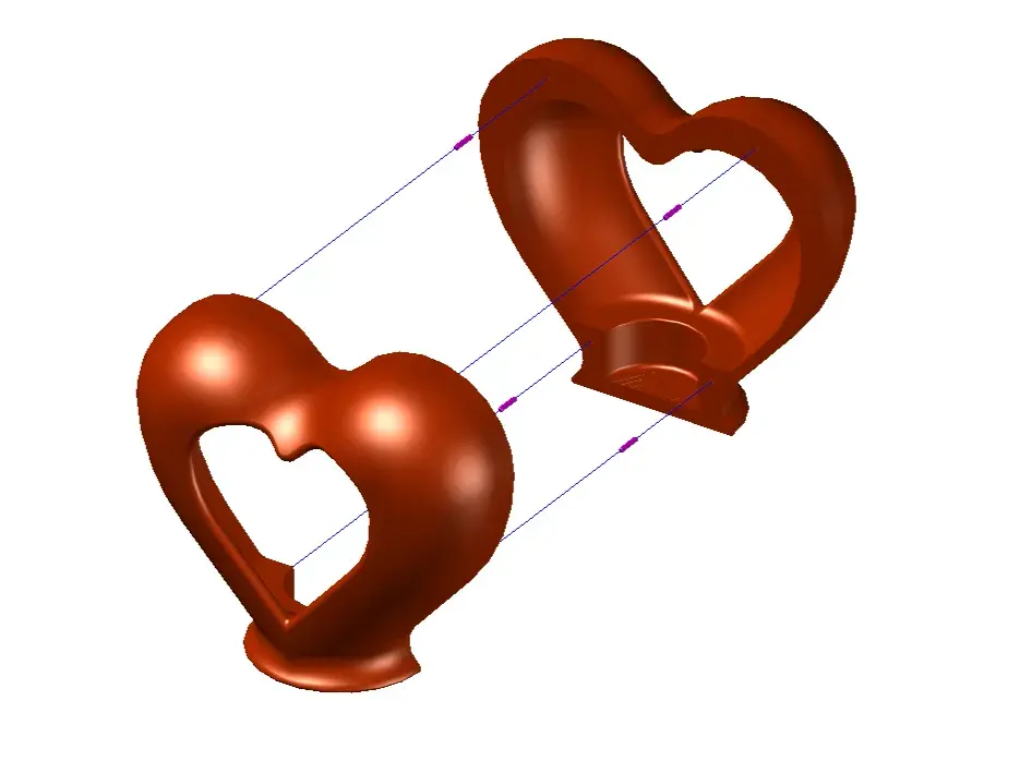 Heart Tea Light Lamp