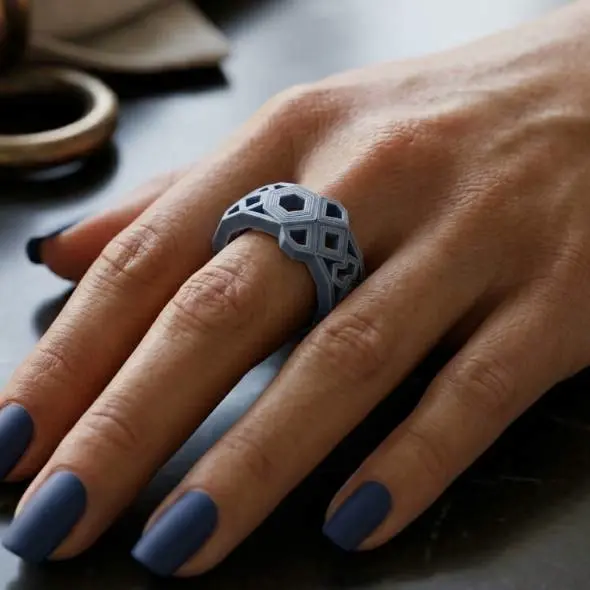 Hexa Prism Mosaic Ring – Noah0x03