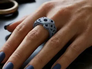 Hexa Prism Mosaic Ring – Noah0x03