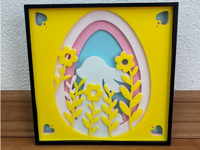 Easter shadow box