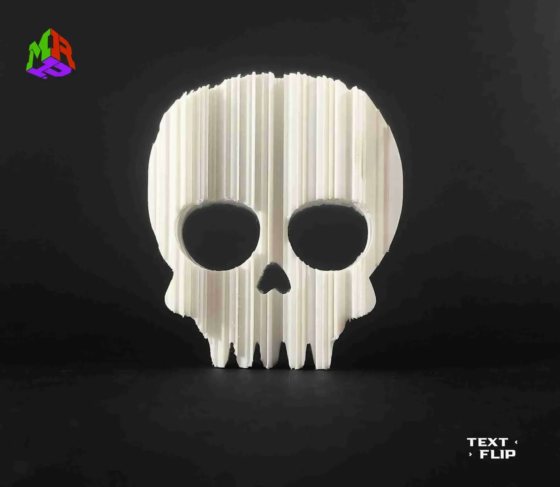 Text Flip - Stay Spooky (Skull)