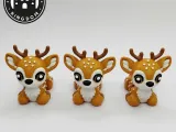Flexi Tiny Deer, Keycahin version and 3mf files included-3