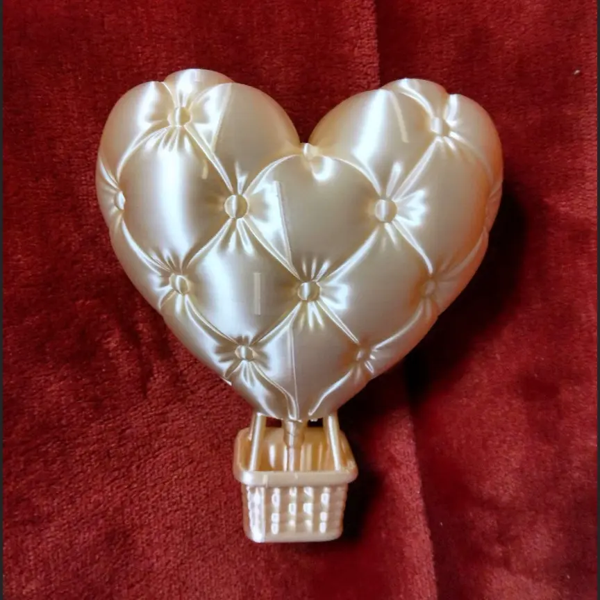 Quilted heart air balloon