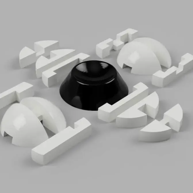 Ball puzzle with stand