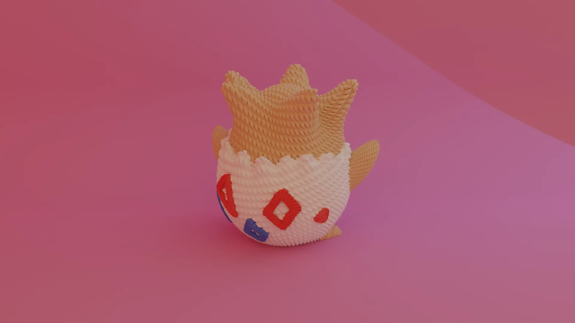 CROCHET KNITTED TOGEPI....! Painted included | 3D models download