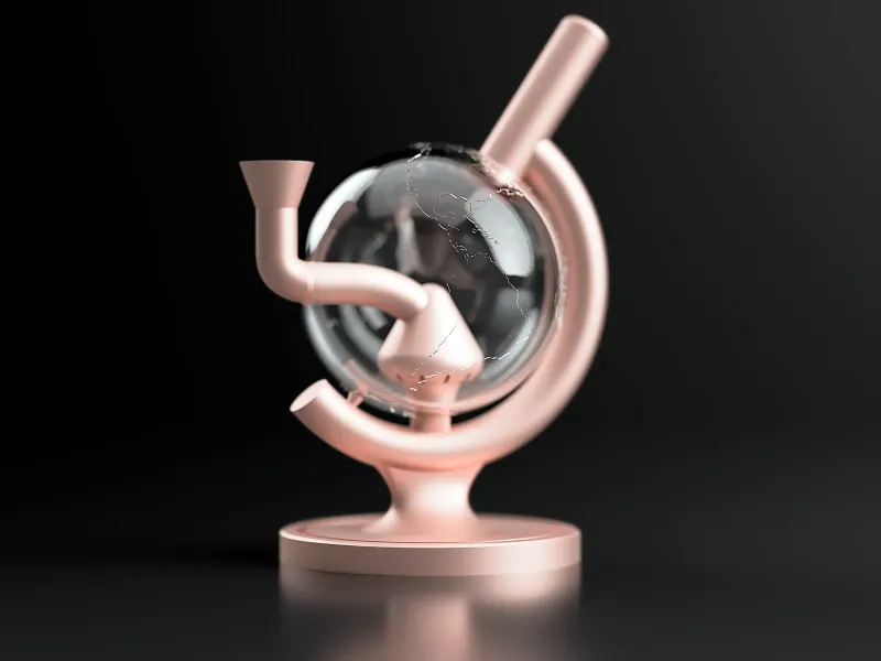 Globe Bubbler Bong - Imprimare în loc (PIP)