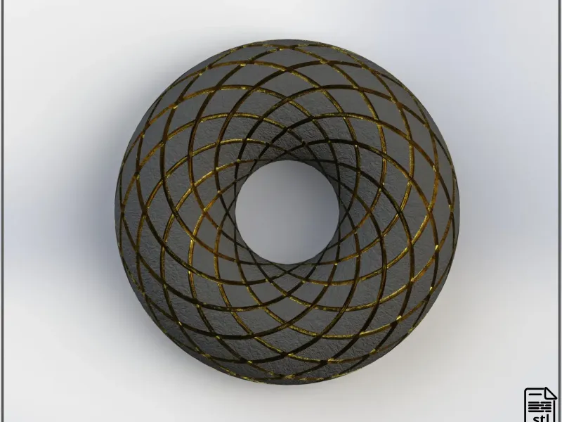 Rodin Coil Torus STL 160mm x 56mm Diameter Coil | 2x12 TURNS