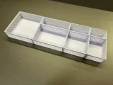 Modular openwork storage basket kit with lid-6
