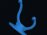 Coat Hook low poly-0