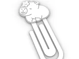 Paperclip cute capybara - bookmark-1