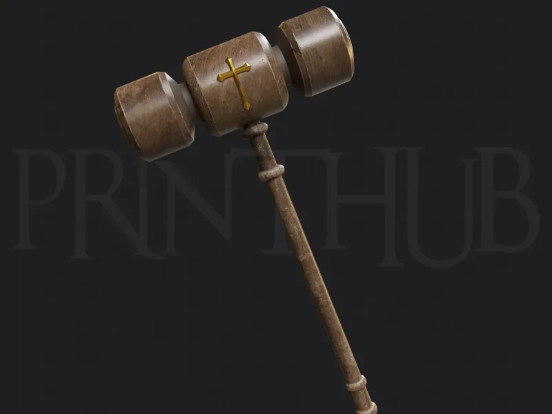 Hiromi Higuruma Gavel from Jujutsu Kaisen Cosplay Stl