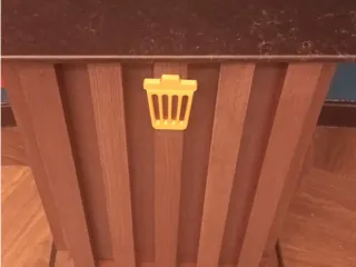 Trash can sign (Bin in the uk)