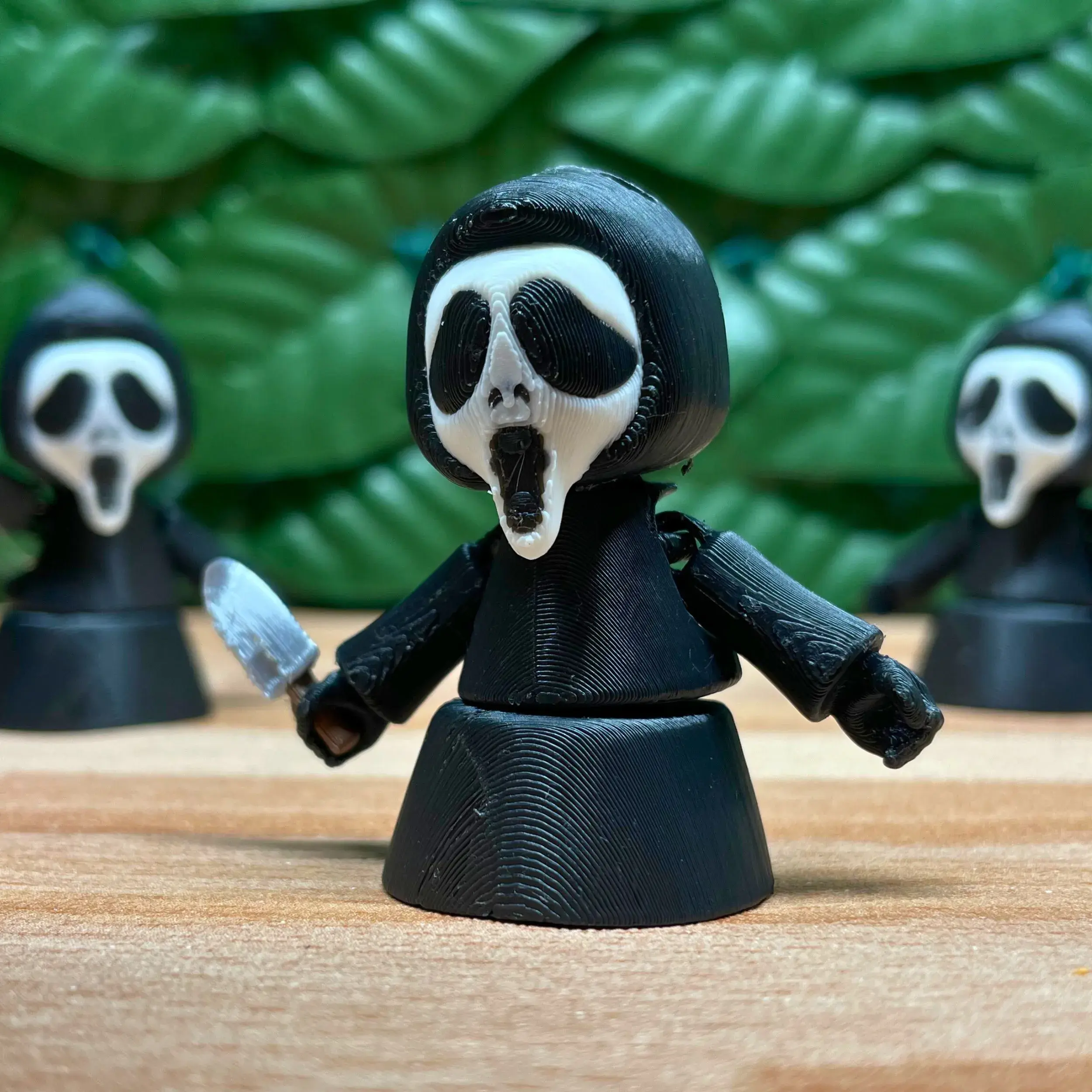 3D Printable Ghost Face Mini Articulated Flexi