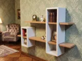 Miniature Dollhouse Wall Shelf - Dollhouse Furniture-2