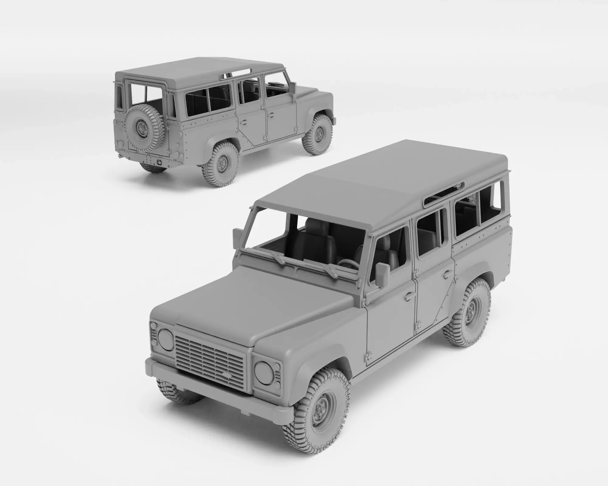 Land Rover Defender 110 - H0 scale car model kit
