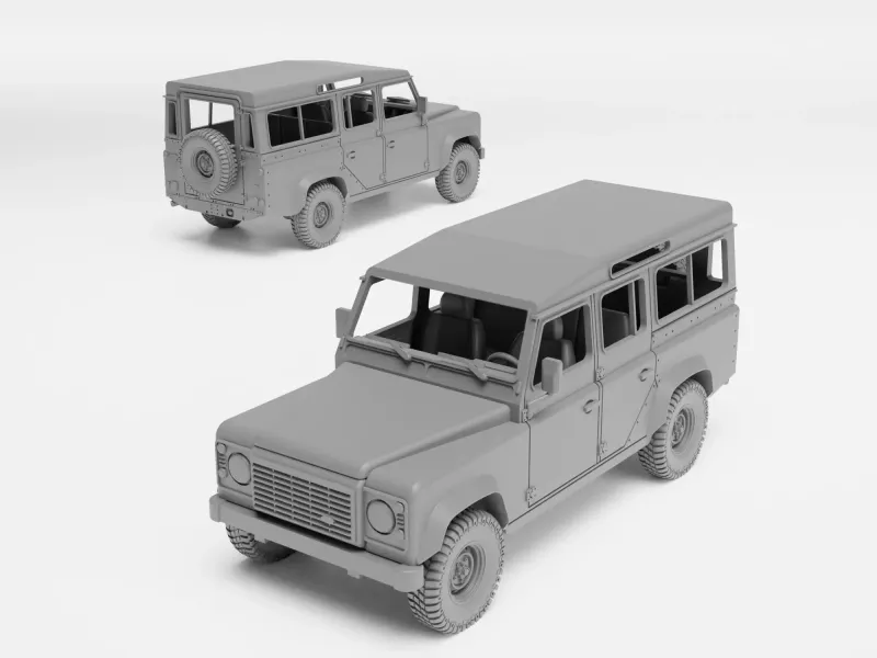 Land Rover Defender 110 - kit machetă la scara H0