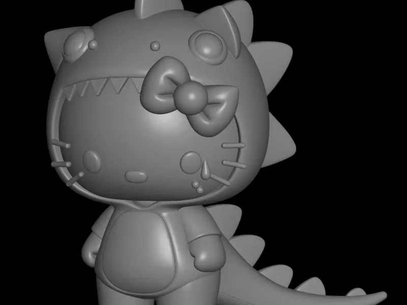 dino hello kitty design