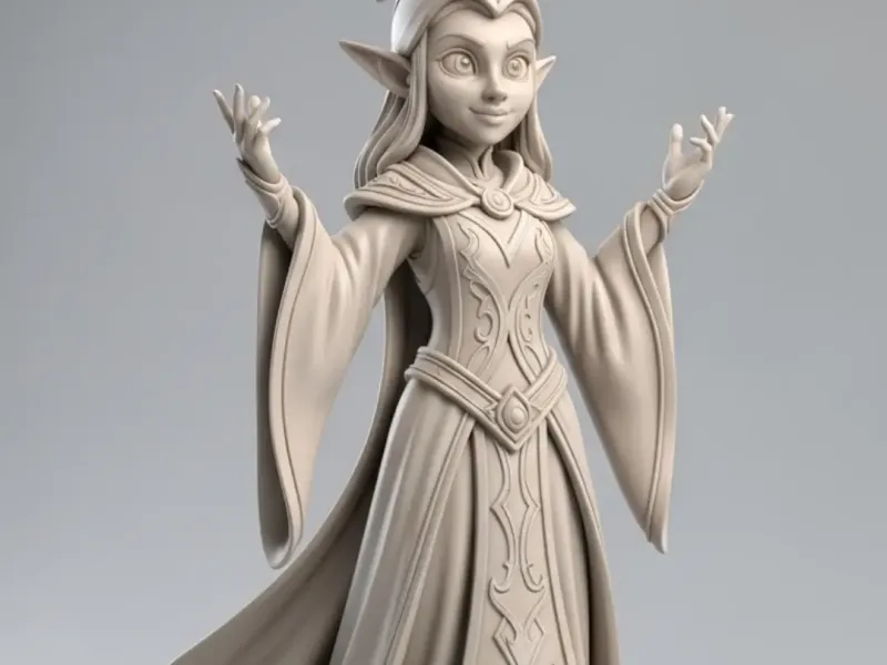 Princesa elfo Cartoon 