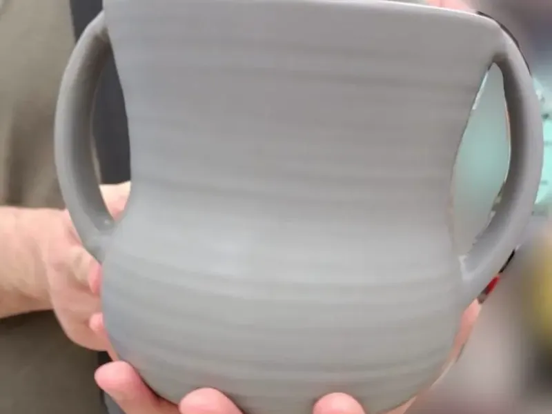 Double Handle Pot Minimalistic Big Pot Centerpiece