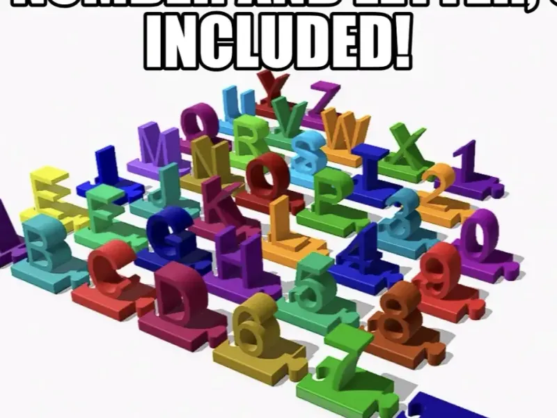 3D letters