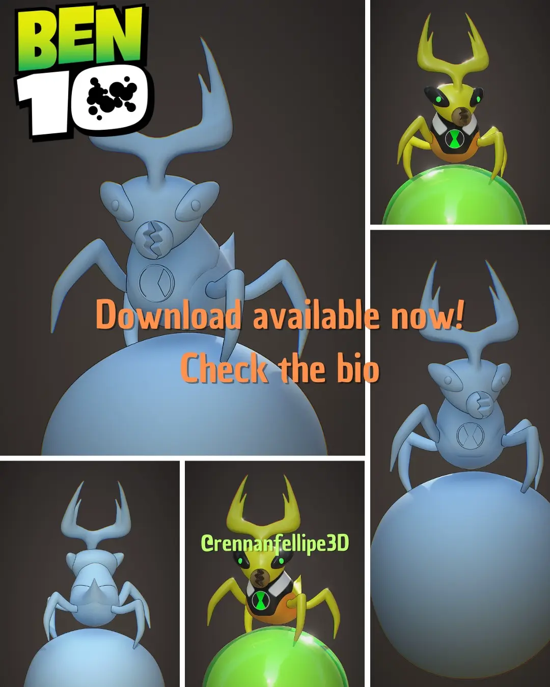 Ball Weevil 3D Model - Ben 10 Alien