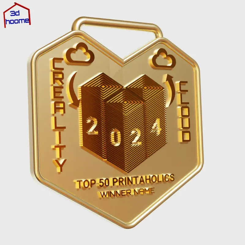 Creality Cloud Top 50 Printaholics of the Year 2024 Medal
