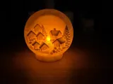 كرة شتوية مع وظيفة إضاءة شمعة LED-3