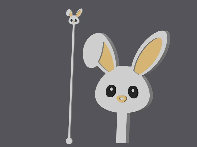 Farm Animals - Bunny Head - Cocktailsticks v3