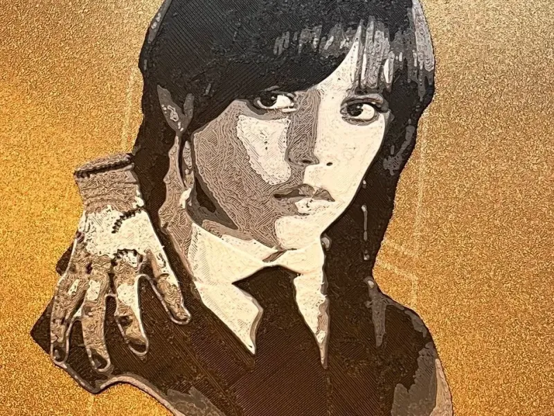 Hueforge Wednesday Addams
