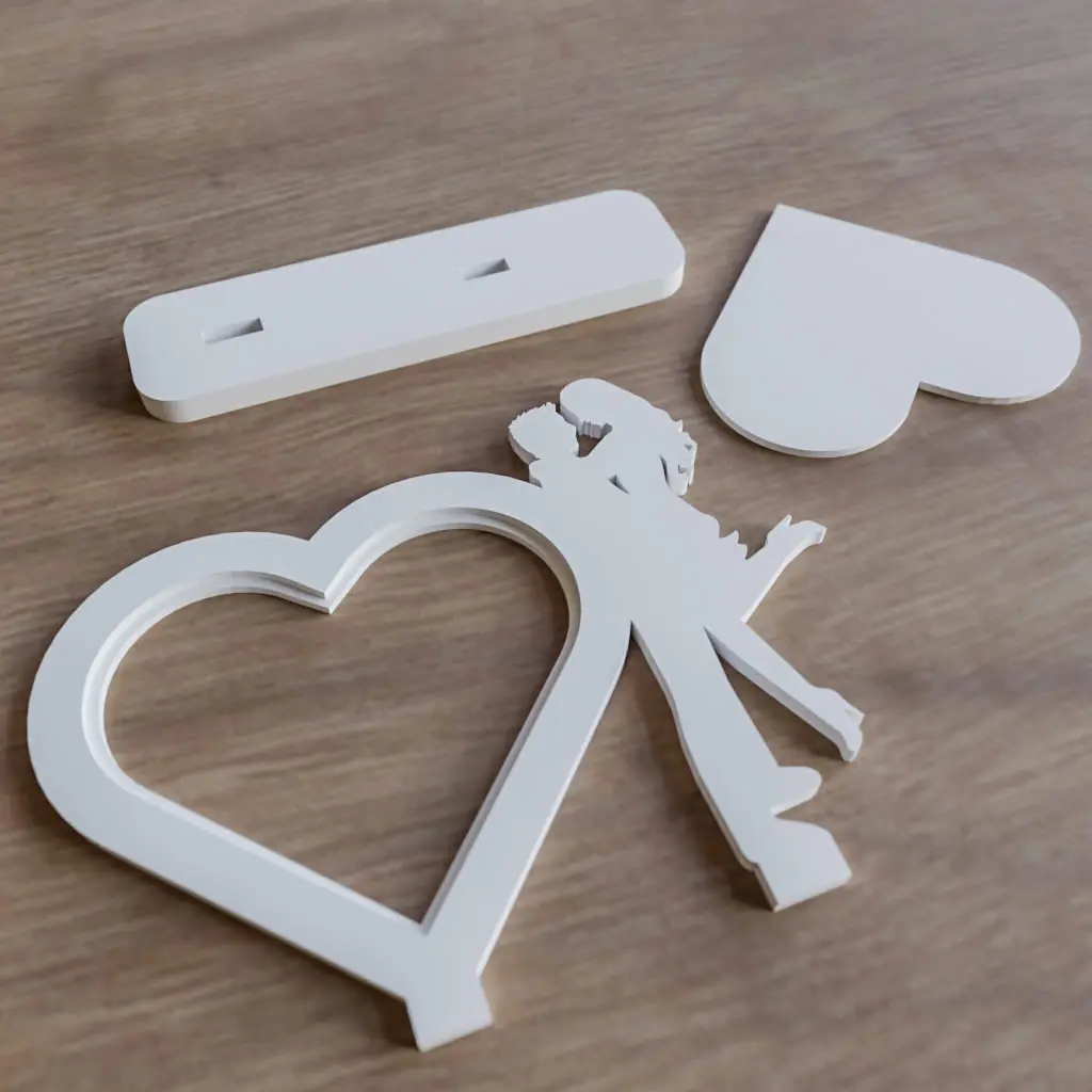 Heart couple frame