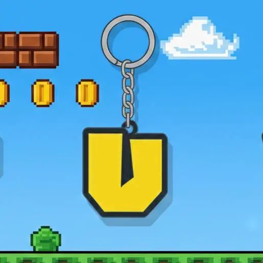 Keychain Mario bros - alfabeto