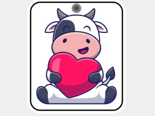 Keychain "Cute Cow"
