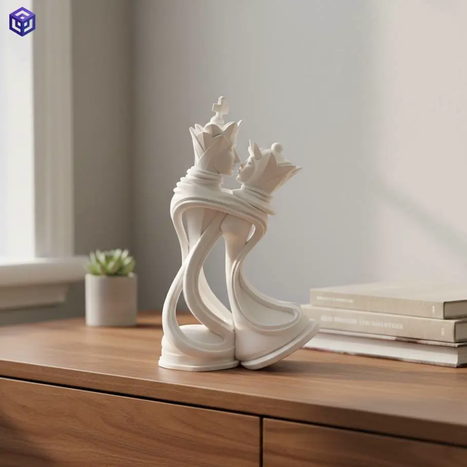 Chess sculpture for decor