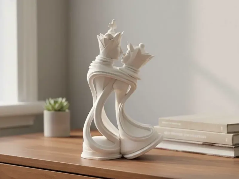 Chess sculpture for decor