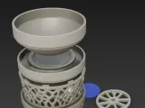 Voronoi Cascade: Modular Self-Watering Planter Tower-7