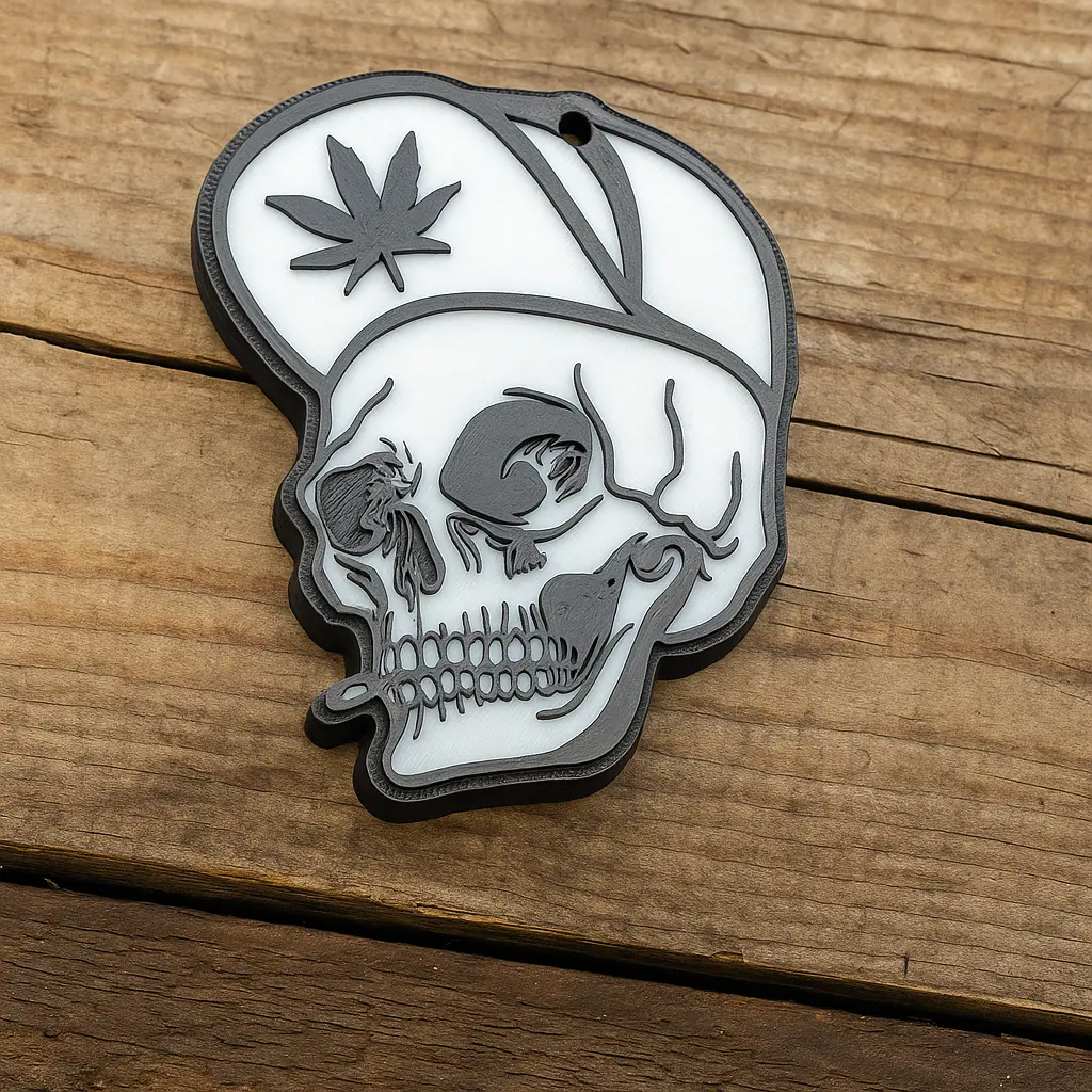Skull 420 Keychain