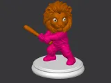 Lion Baseball Slugger Trophy-7