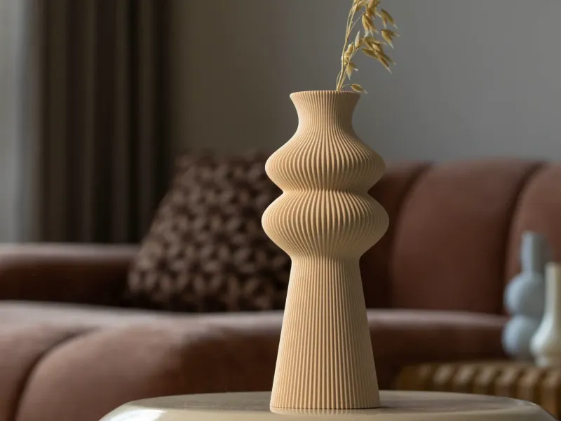 Vase NOÉMIE - Elegant Ribbed Vase