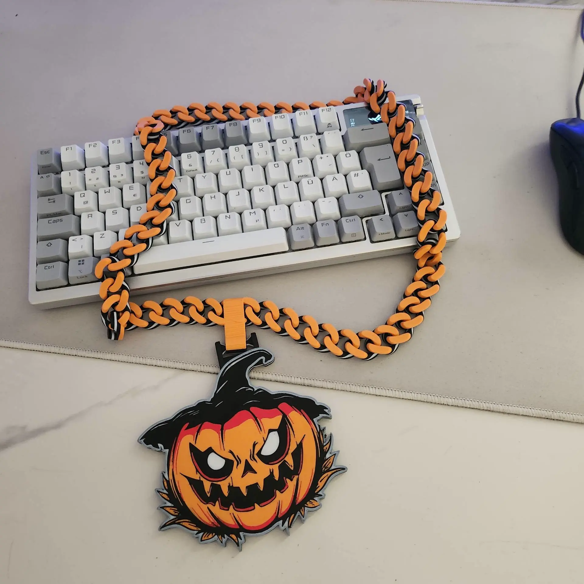 Free Other STL Download - Halloween Pumpkin – Custom Neck Chain Edition🎃by RyanFromTheMajinLabs